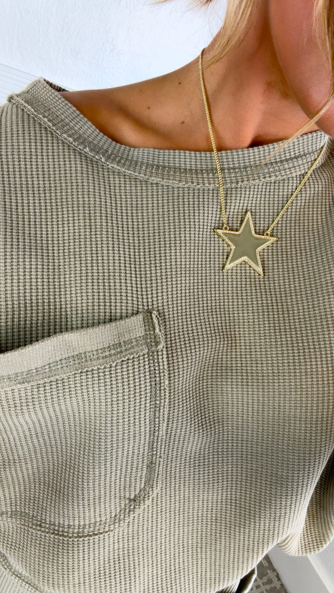 Waffle Knit Dreams Set, Olive