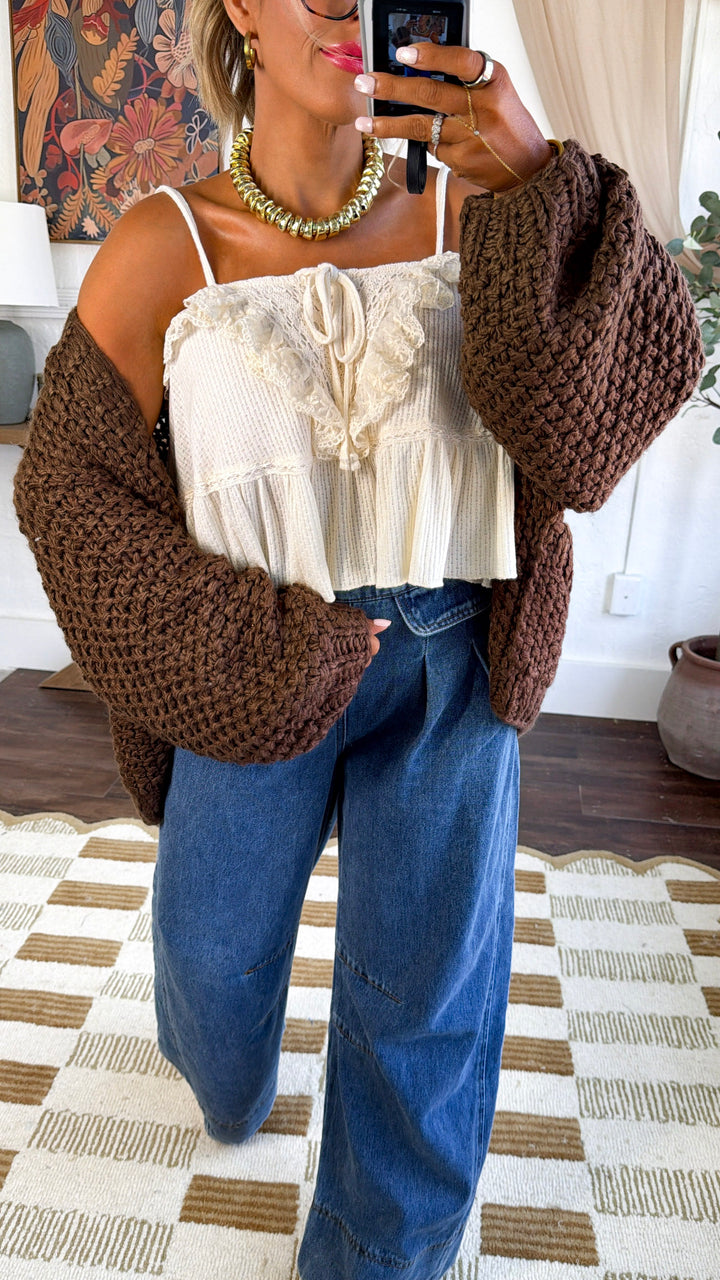 Remi Tie Tank Top, Natural