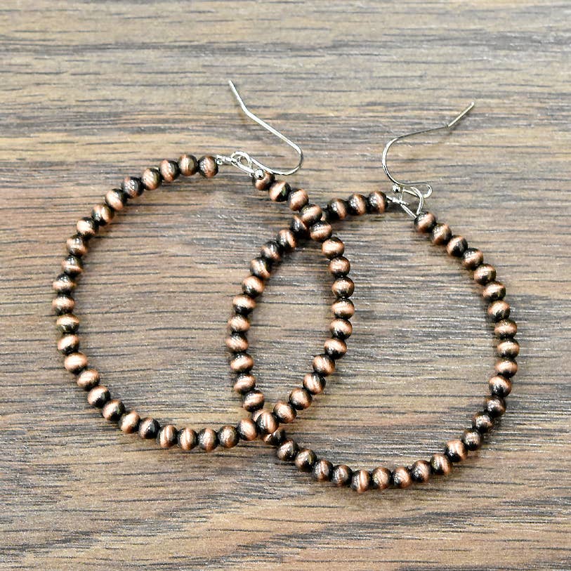 Beaded Summer Hoop Earring
