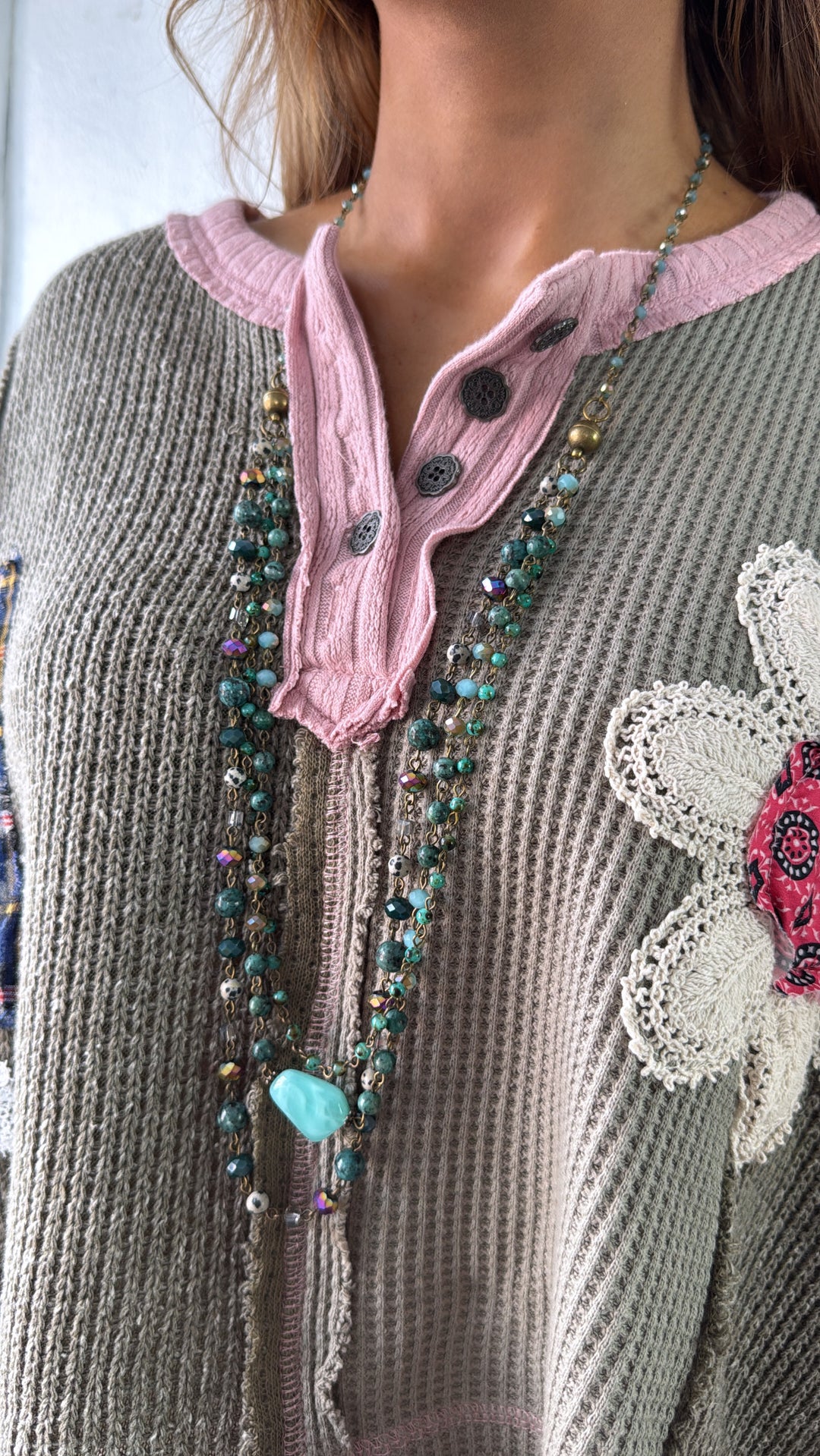 Wildora Necklace, Turquoise