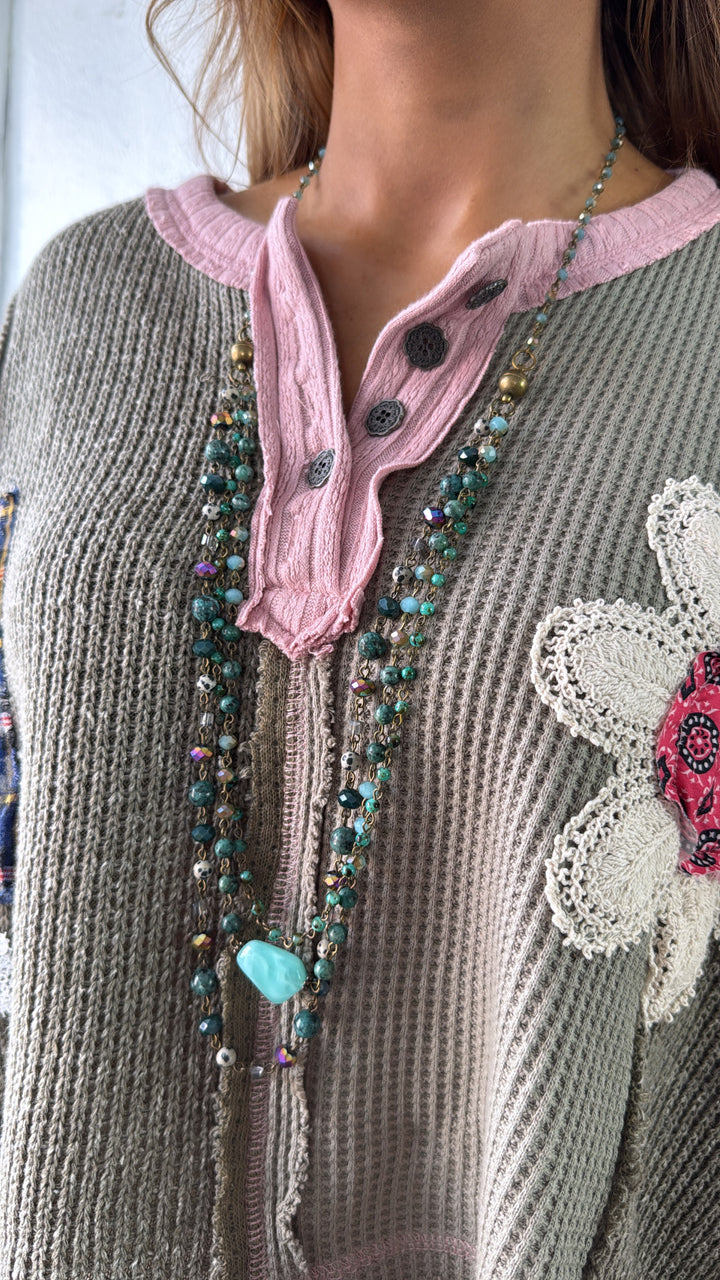 Wildora Necklace, Turquoise