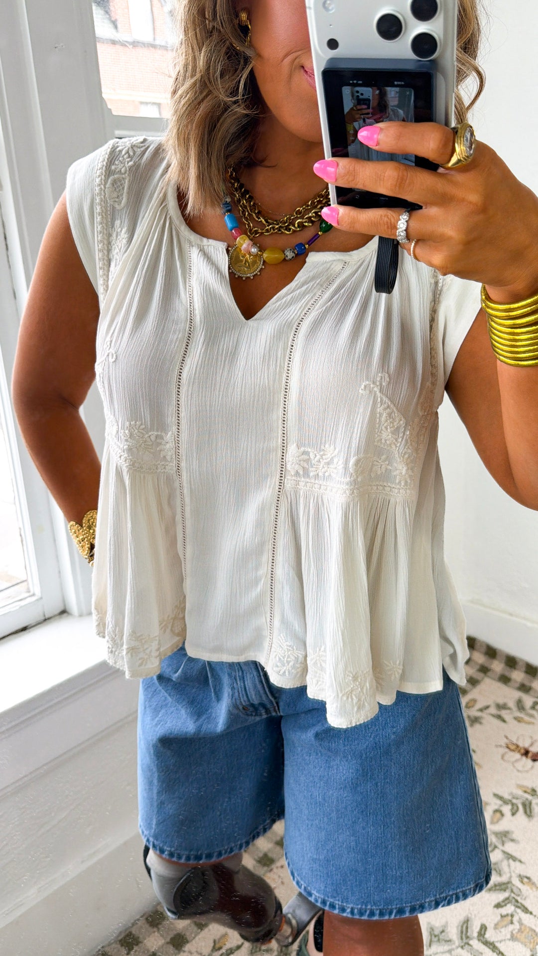 Warm Sugar Blouse, Ivory