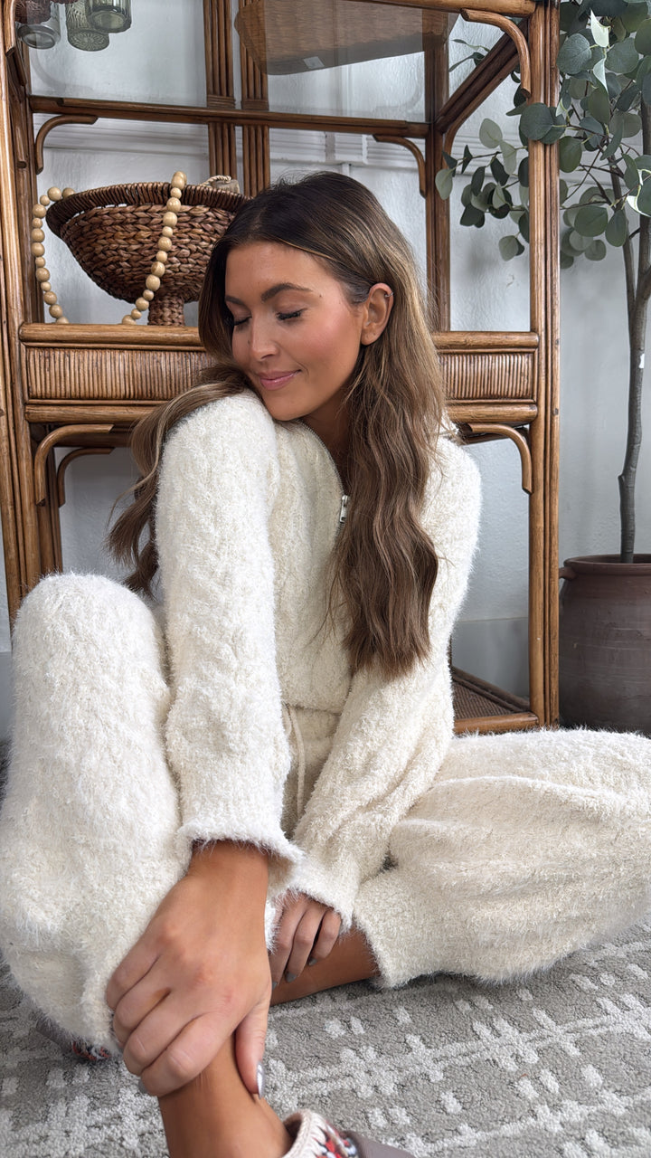 Cozy Breeze Top, Powder Cream