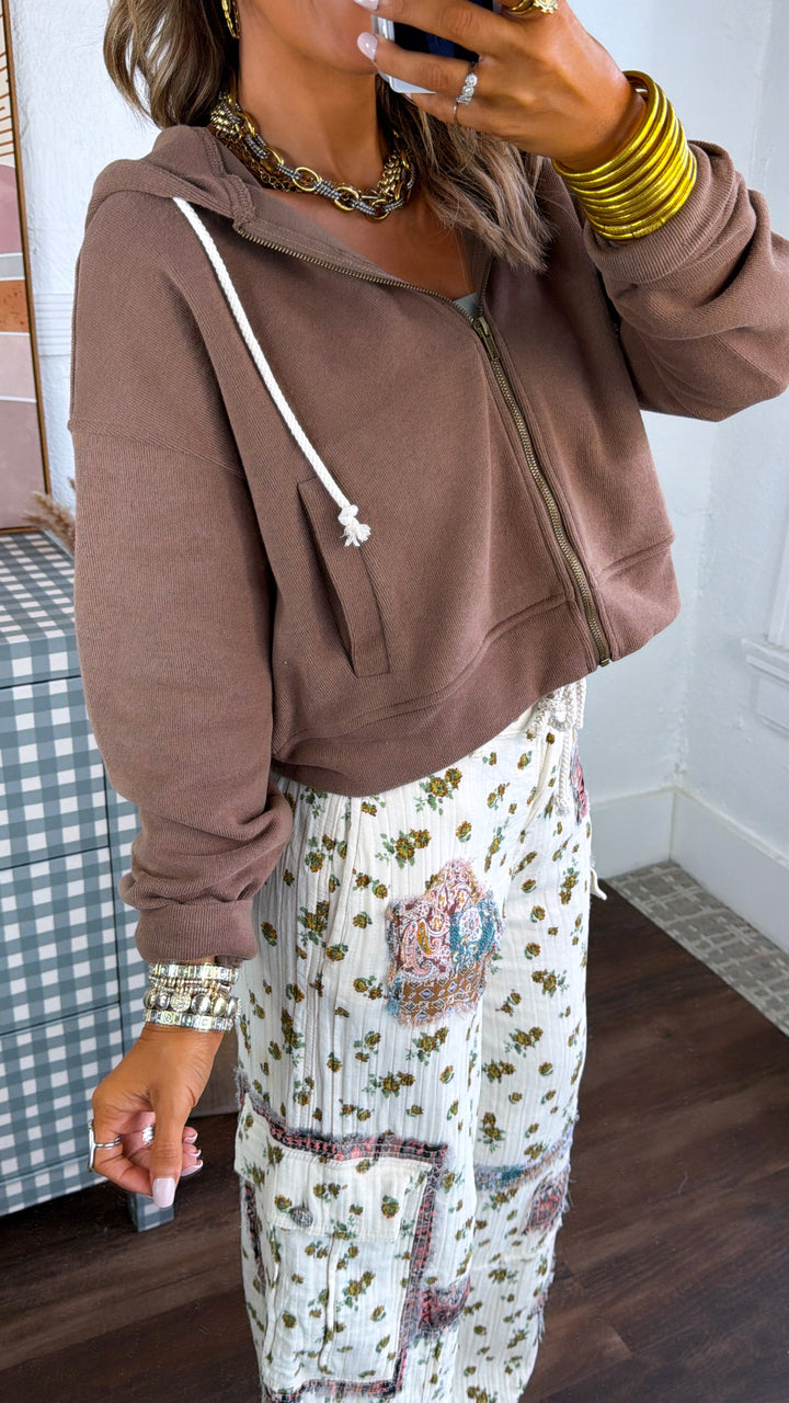 Desert Horizon Zip Up, Espresso