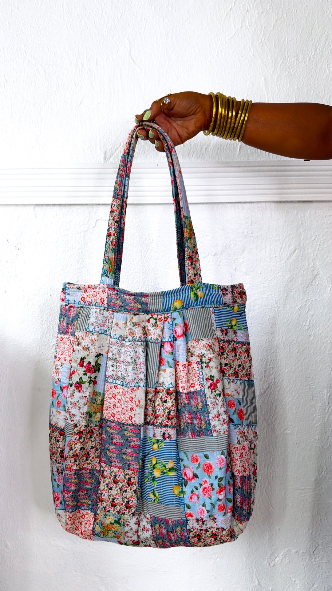 Floral Patch Tote Bag