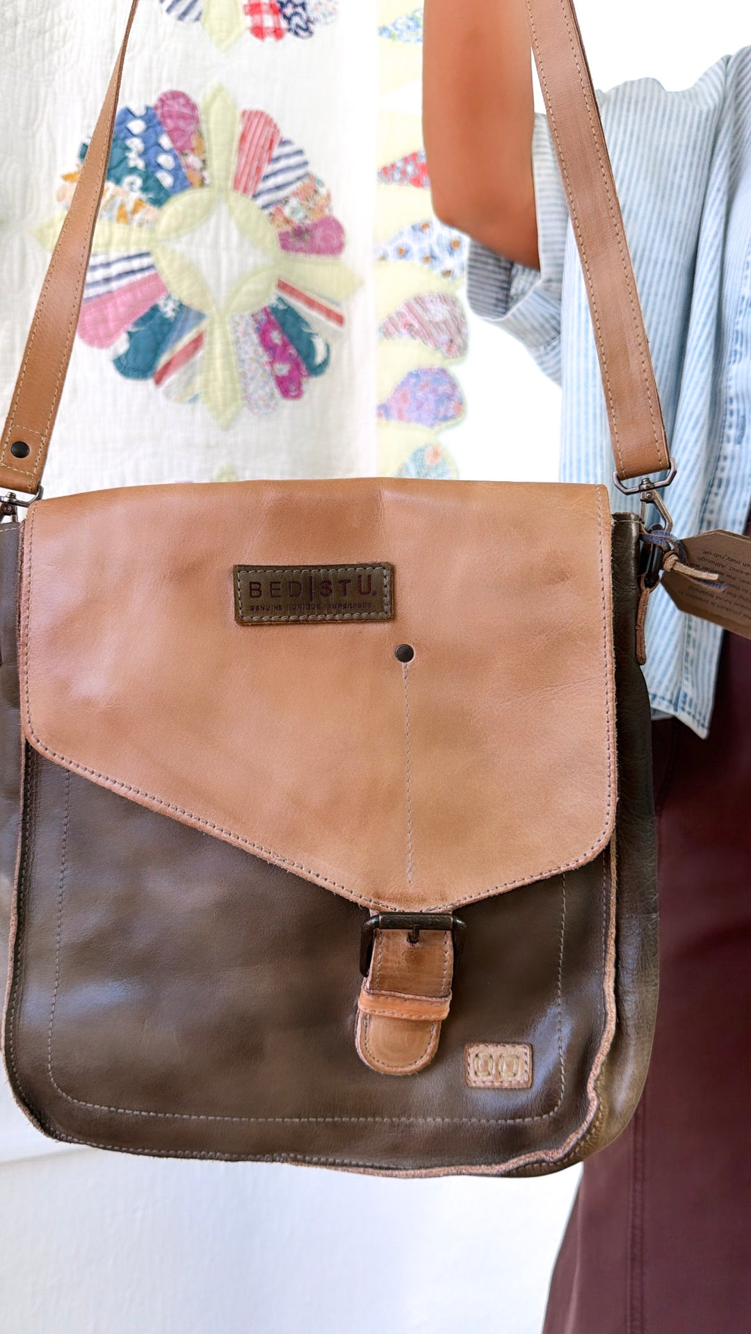Venice Beach Crossbody, Taupe Oats Rustic