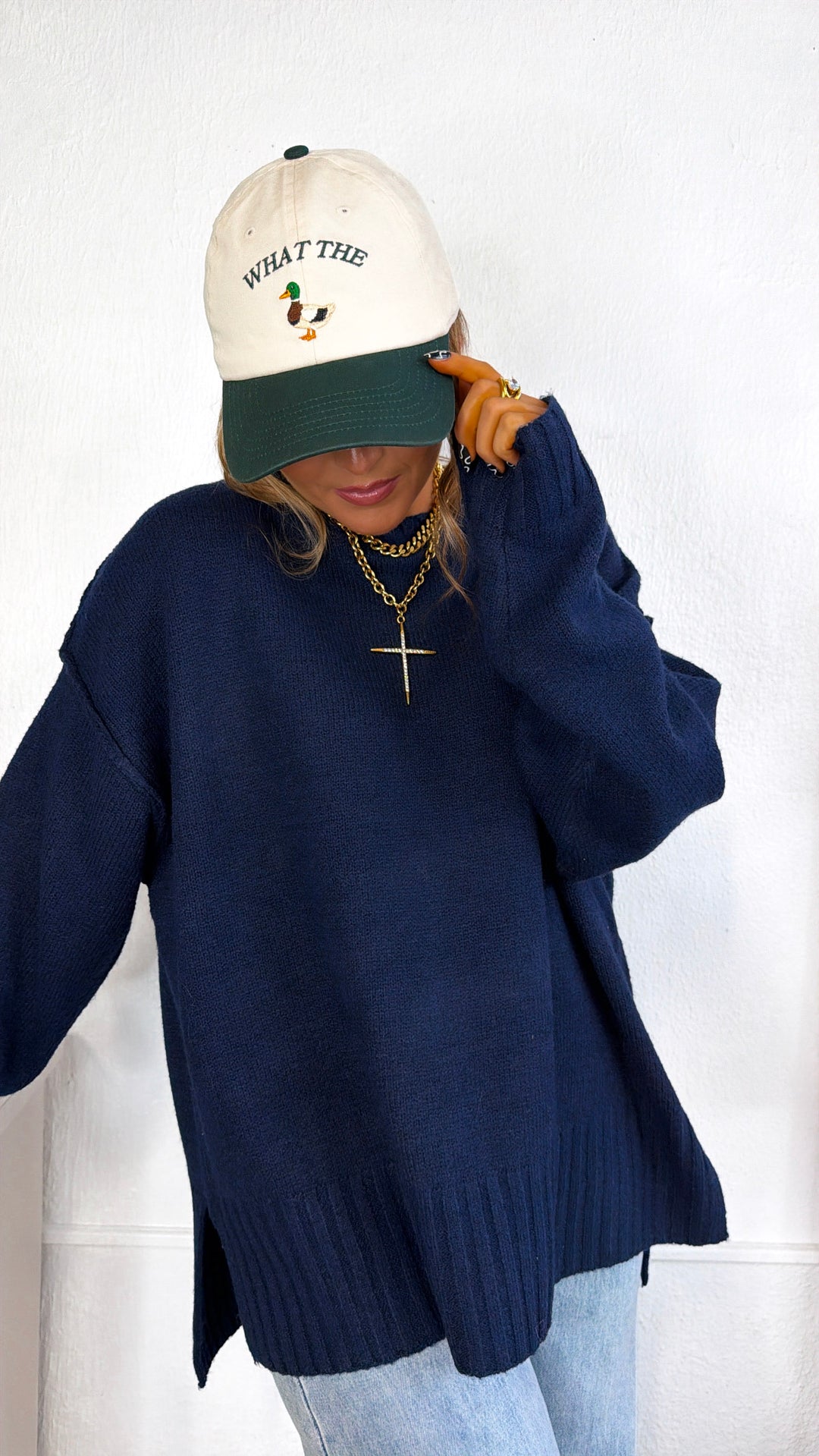 Sweater Pullover, Navy