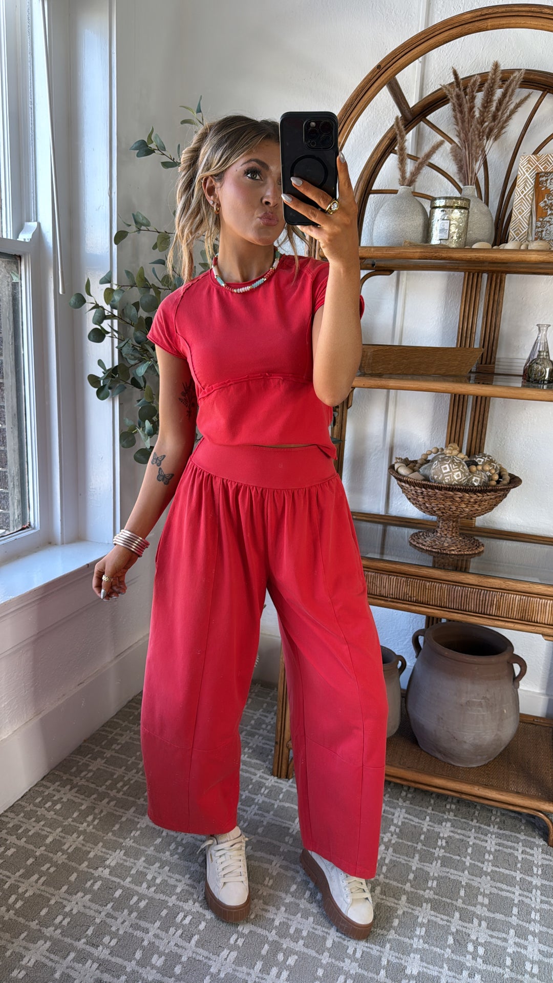 Jetset Lounge Set, Tomato