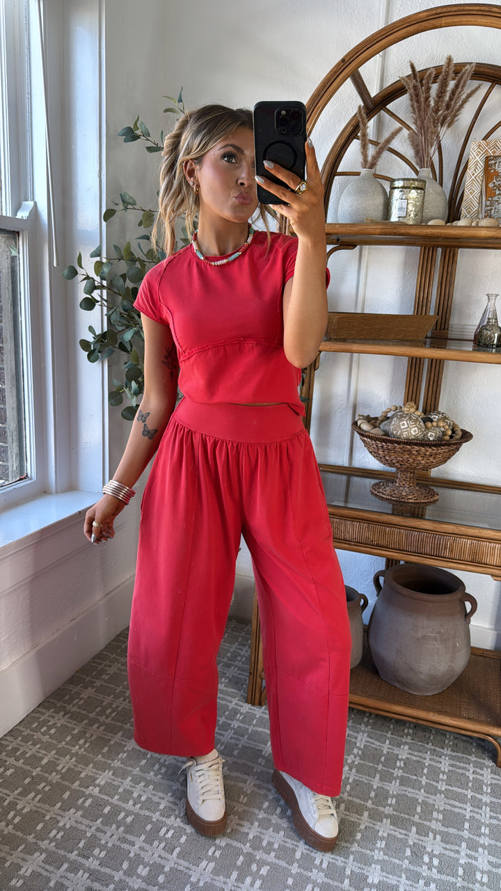 Jetset Lounge Set, Tomato