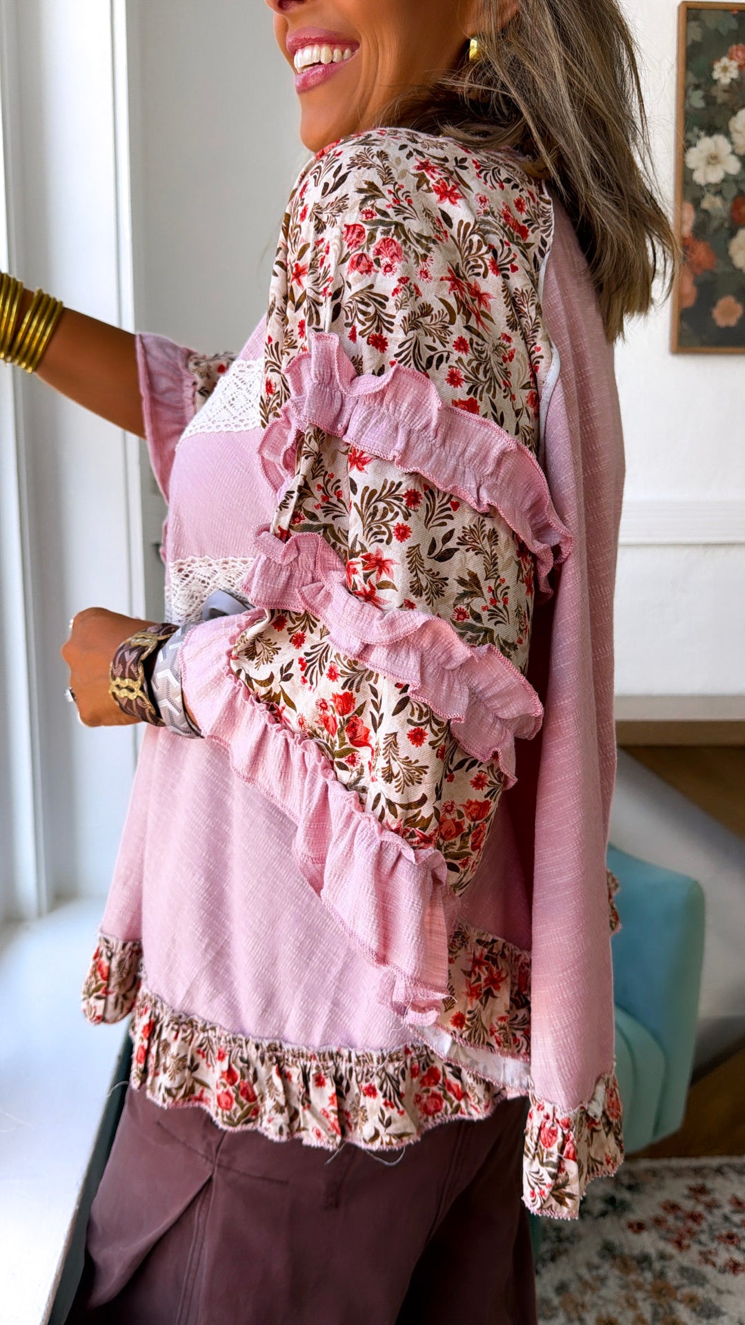 Cloud Vine Blouse, Mauve
