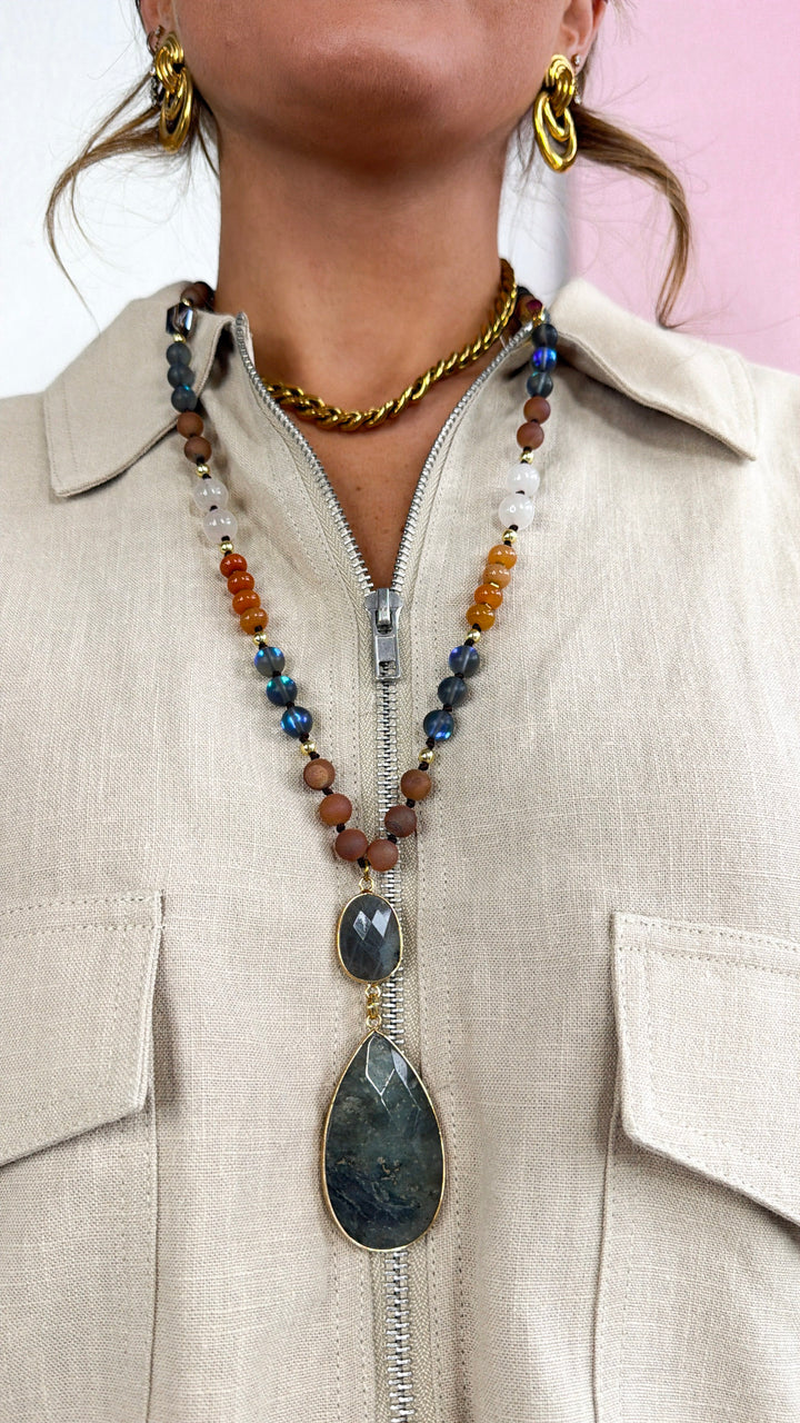 Sunset Glow Pendant Necklace