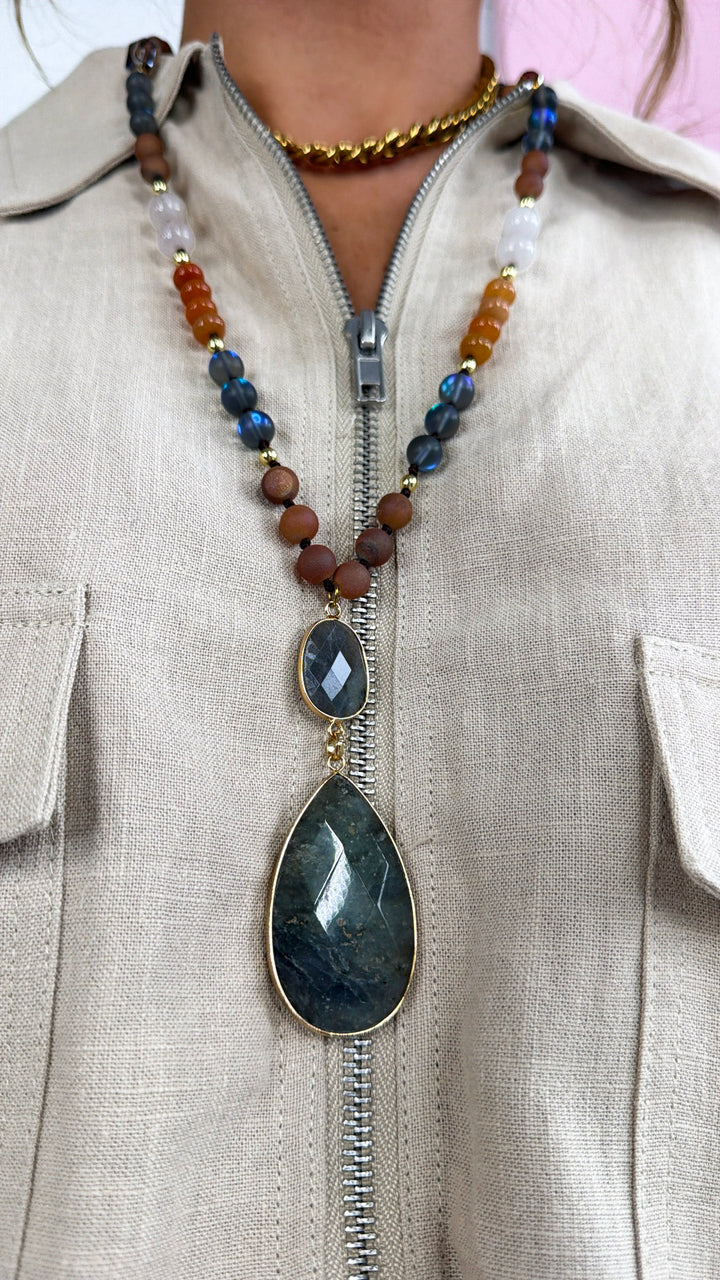 Sunset Glow Pendant Necklace