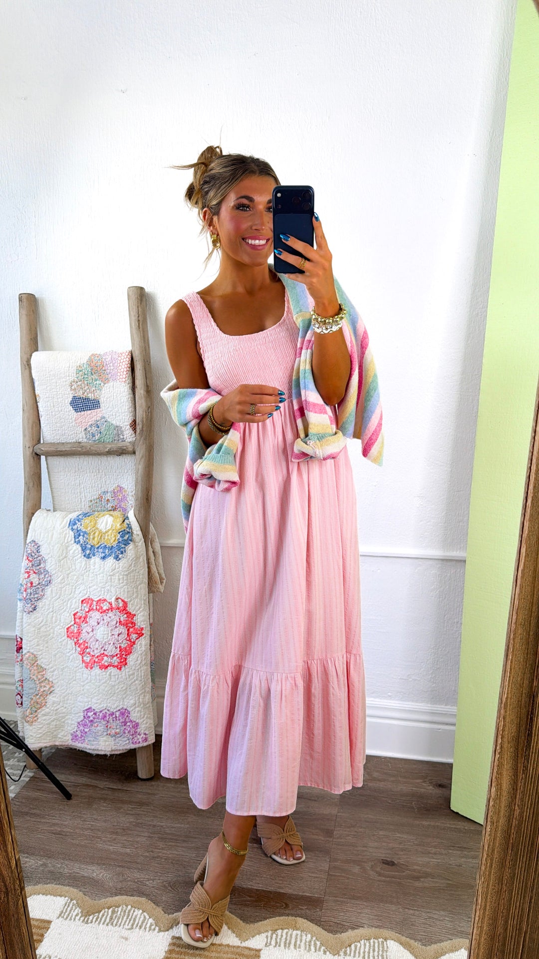 Raspberry Springs Maxi Dress, Pink