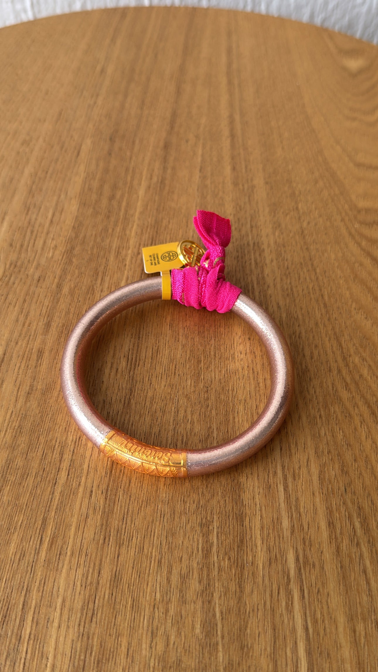 BuDhaGirl: Champagne Tzubbie All Weather Bangle-(awb)- Serenity