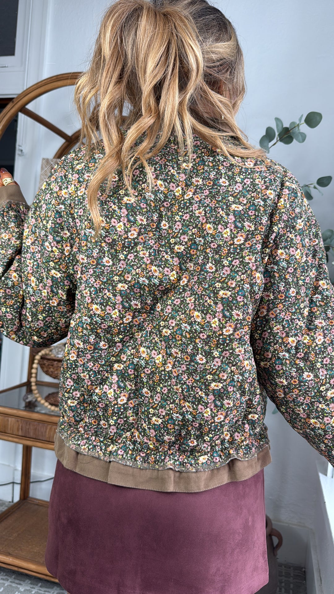 Garden Of Us Jacket, Chocolate Floral