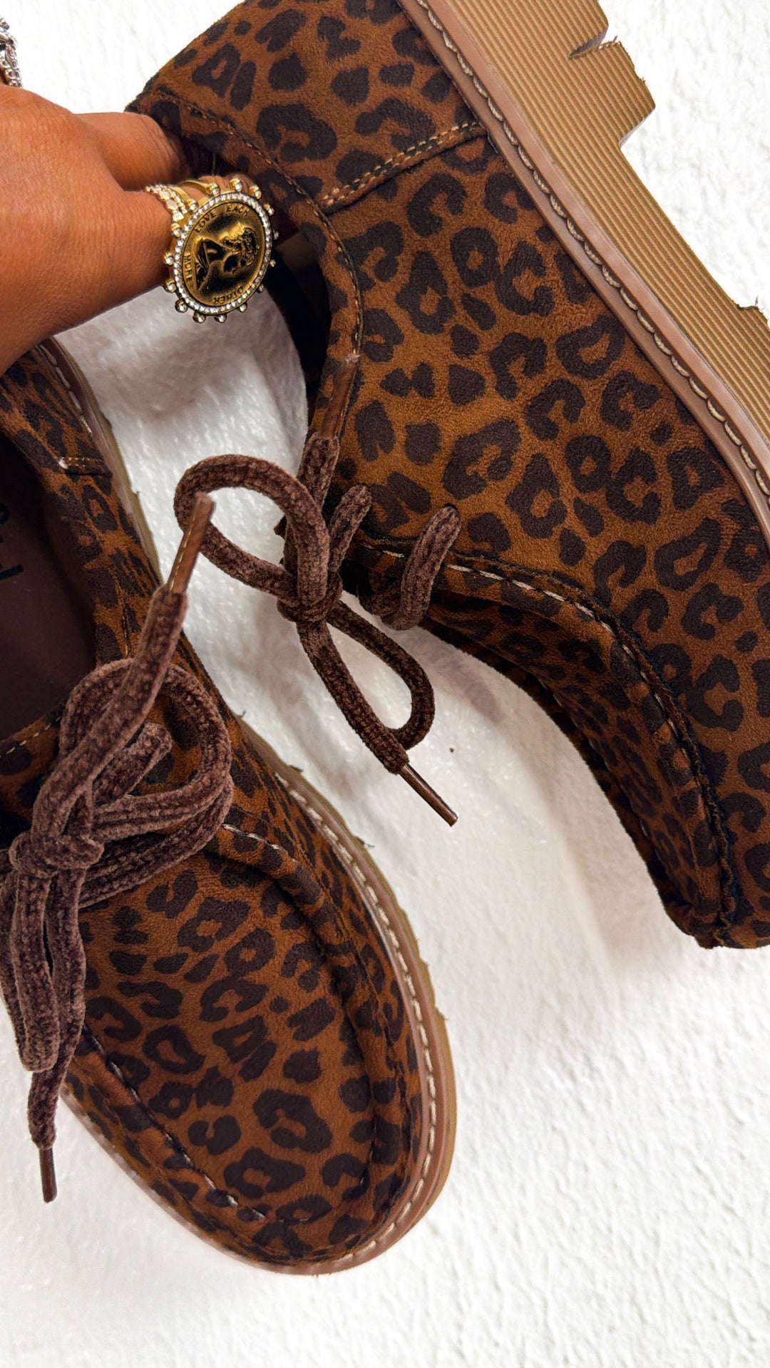 CORKYS: Falling For It Lace Up Shoes, Leopard