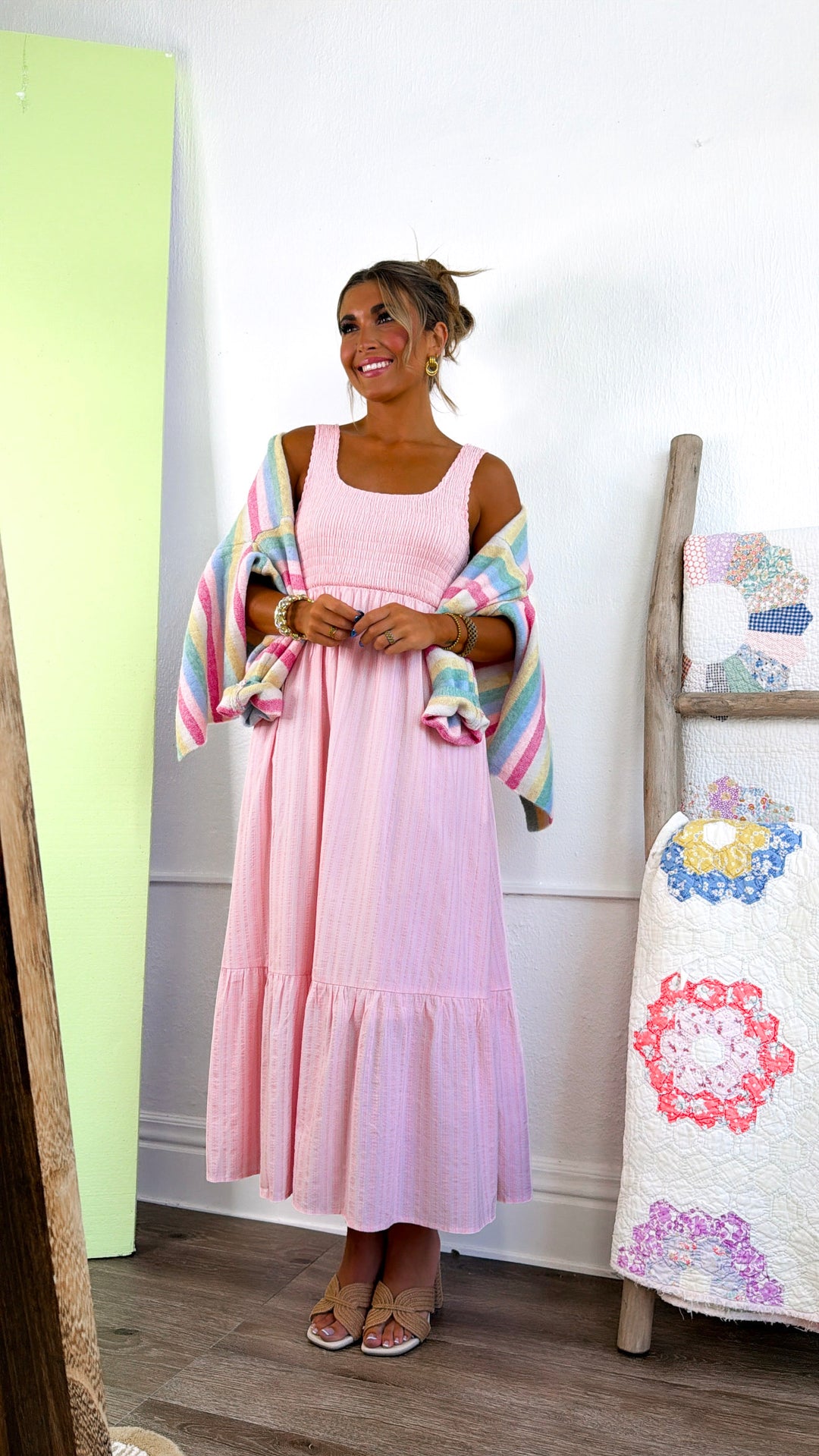 Raspberry Springs Maxi Dress, Pink