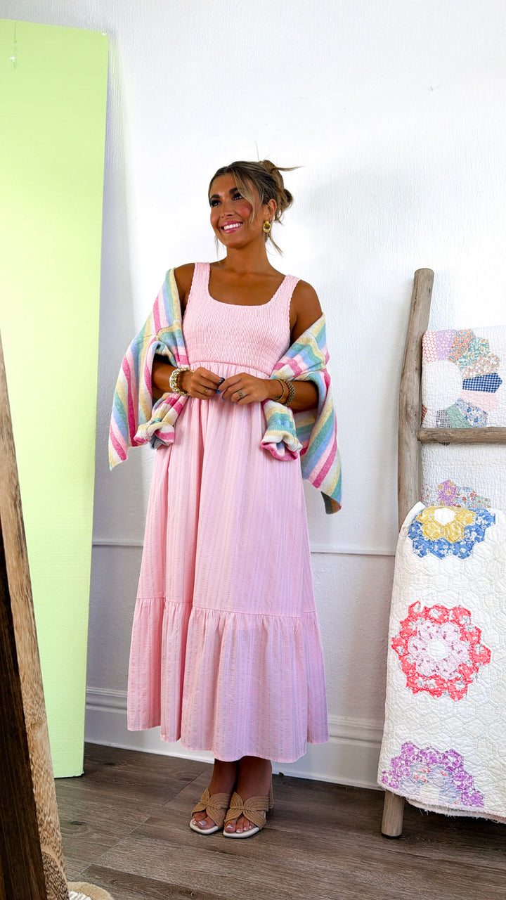 Raspberry Springs Maxi Dress, Pink