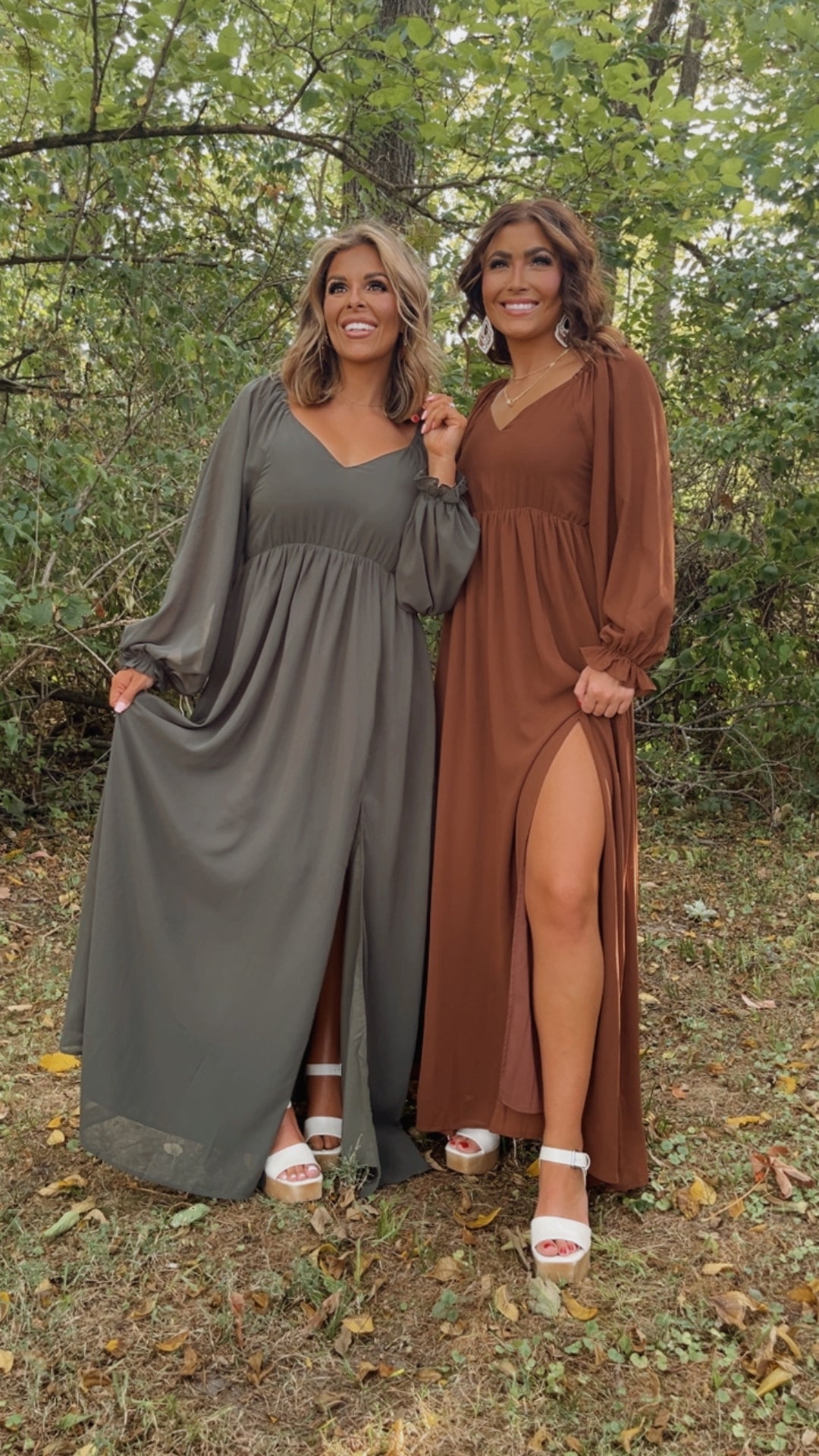 light brown chiffon dress Dark Brown PrettyLittleThing Chiffon Ruffle Detail Long Sleeve A-line Shift Dress