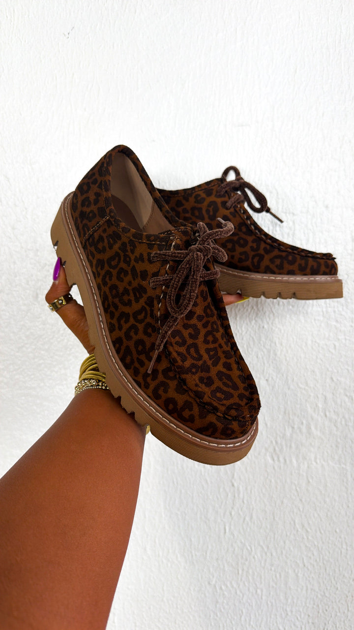 CORKYS: Falling For It Lace Up Shoes, Leopard