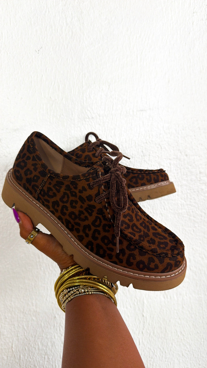 CORKYS: Falling For It Lace Up Shoes, Leopard