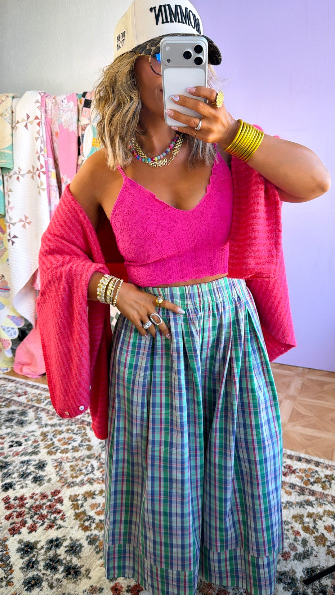 Lace Texture Bralette, Aloha Pink