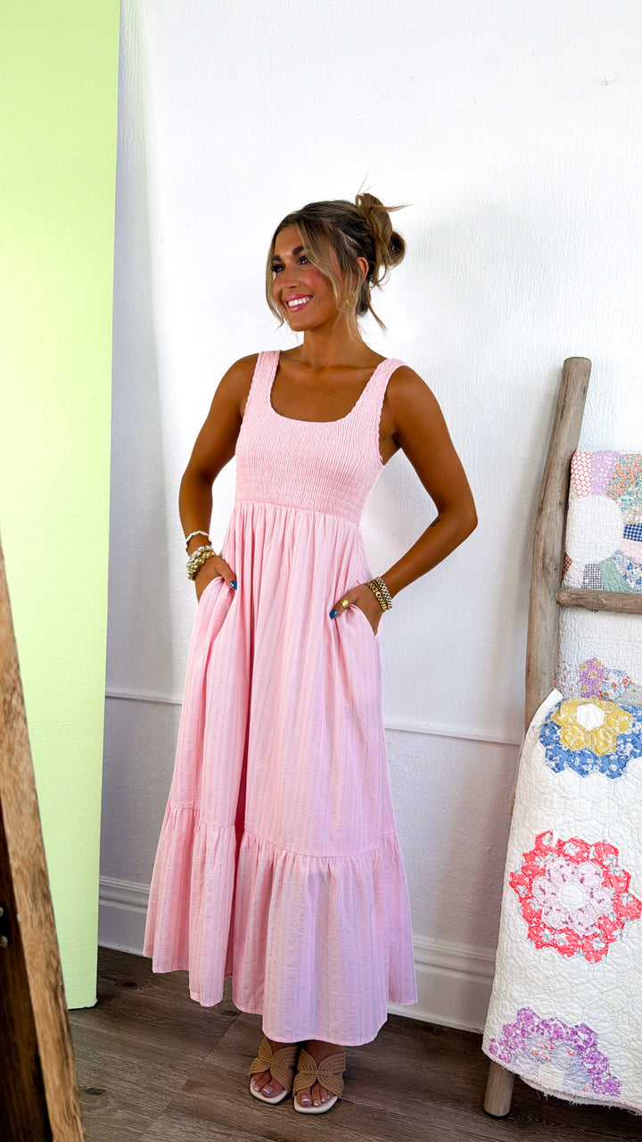 Raspberry Springs Maxi Dress, Pink