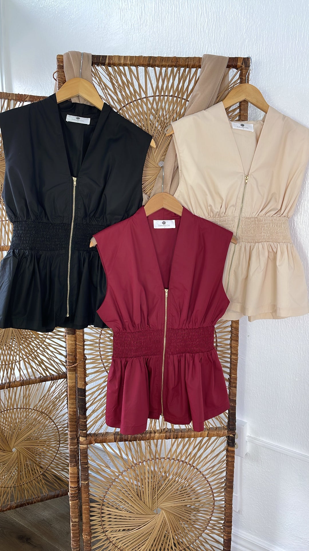 Opal Drift Blouse, Burgundy