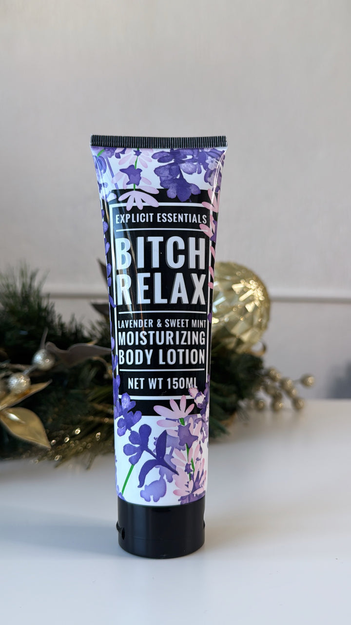 Explicit Essentials Body Lotion Bitch Relax, Lavender & Mint