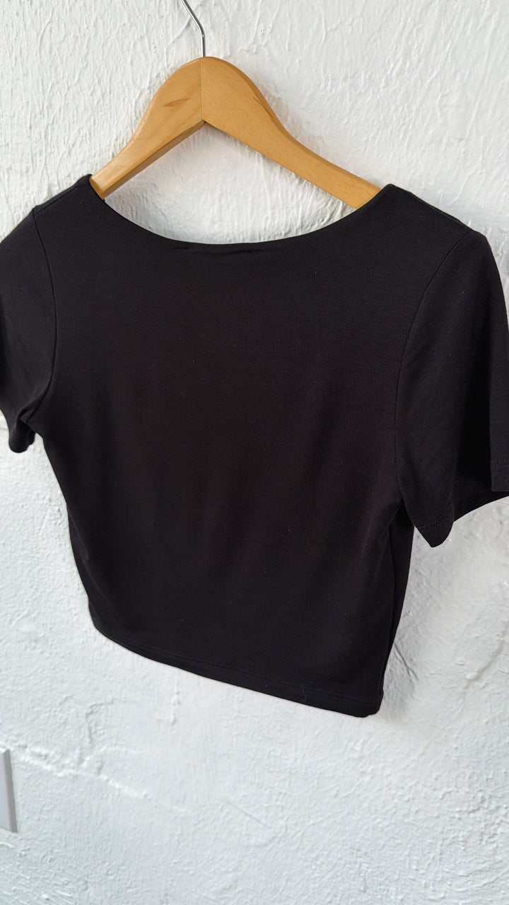 Double Layered Tee, Black