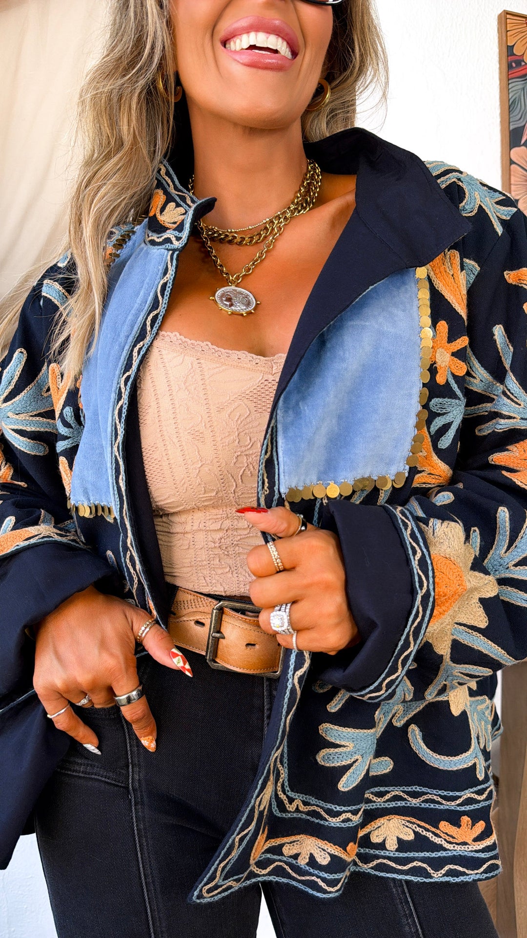 Copper Canyon Designed Jacket, Black Multi