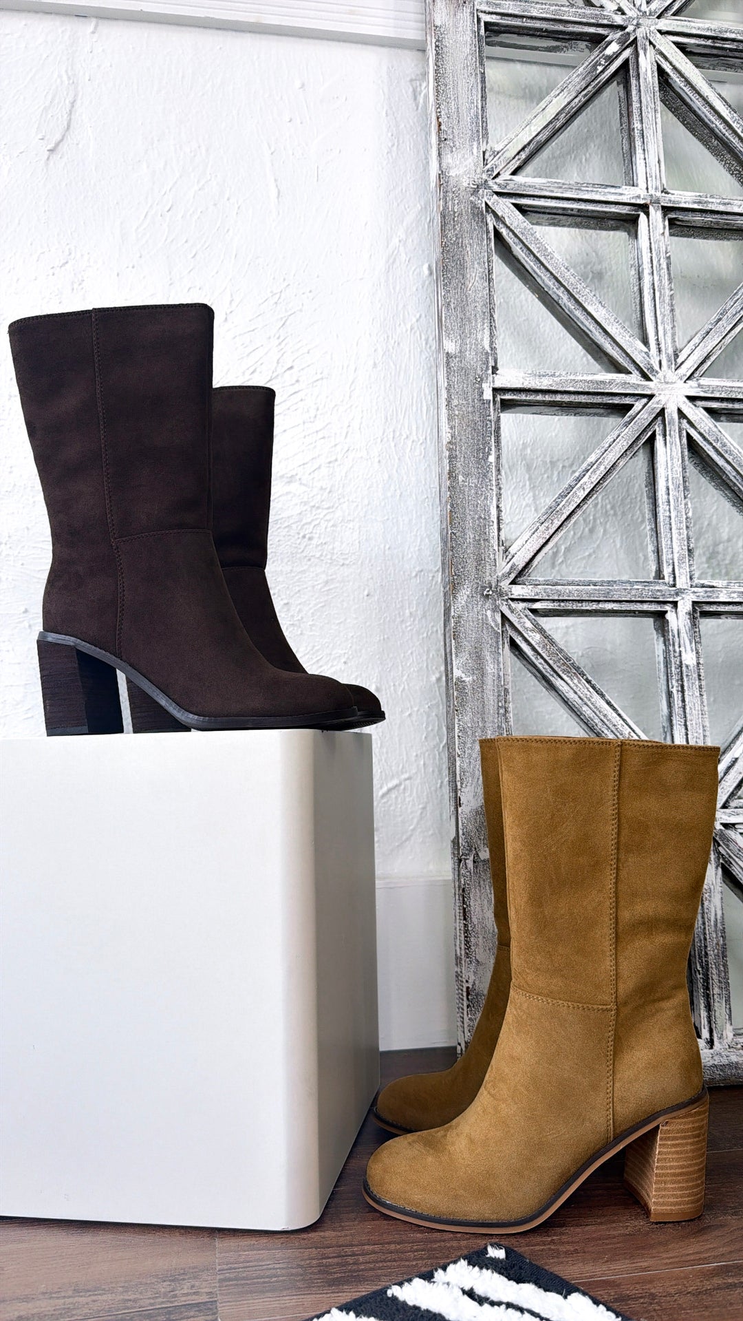 Aramra Heeled Boot, Tan