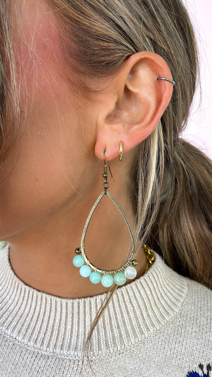 Cody Earrings Amazonite