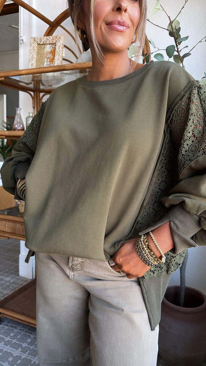 Pine Vale Long Sleeve,  Olive