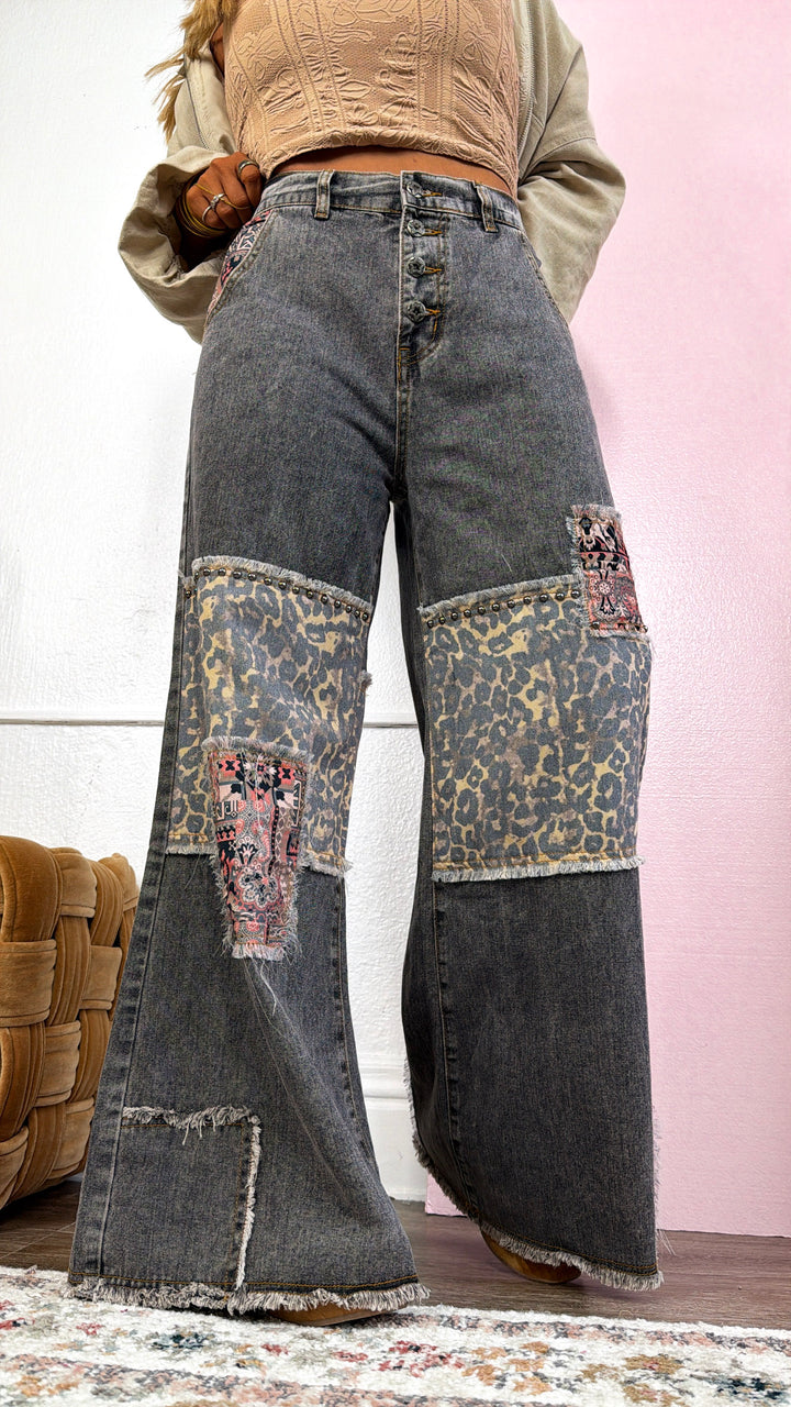 Braxton Patched Pant, Black
