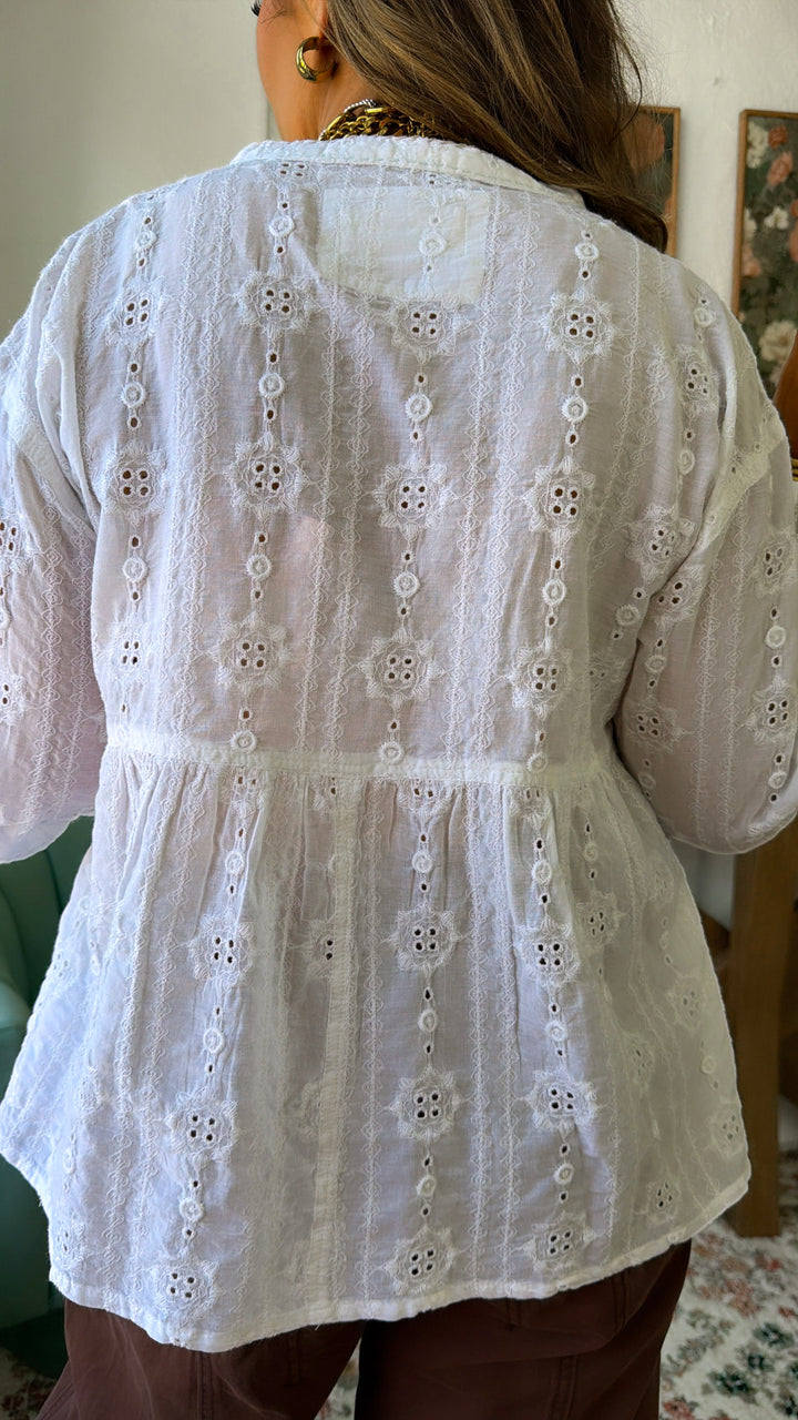Florence Bay Blouse, Off White