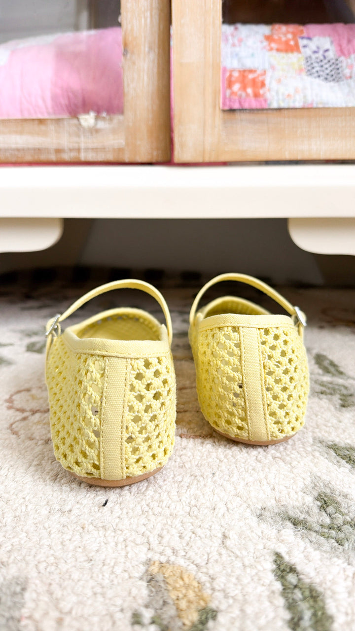 Dorothy Woven Ballet Flats, Yellow