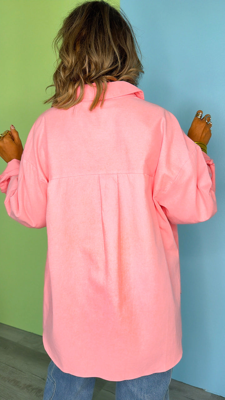 Lemonade Sippin' Button Down, Watermelon