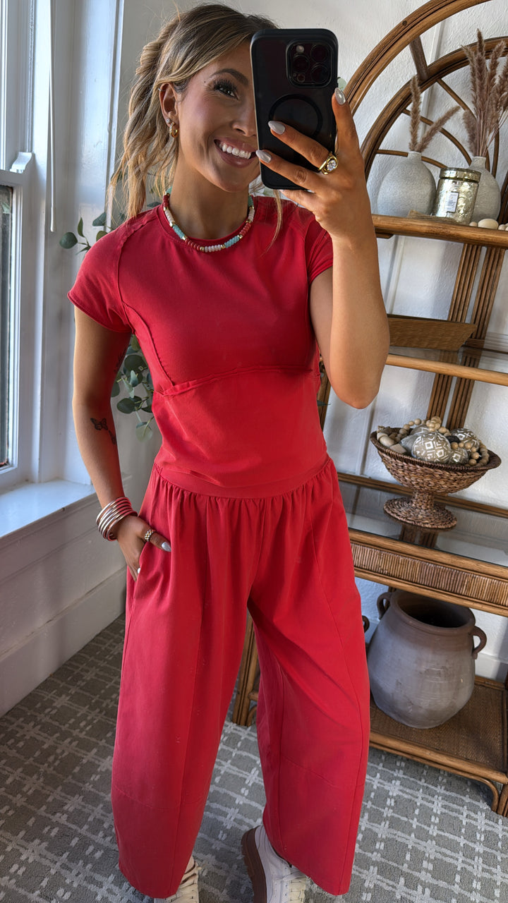 Jetset Lounge Set, Tomato