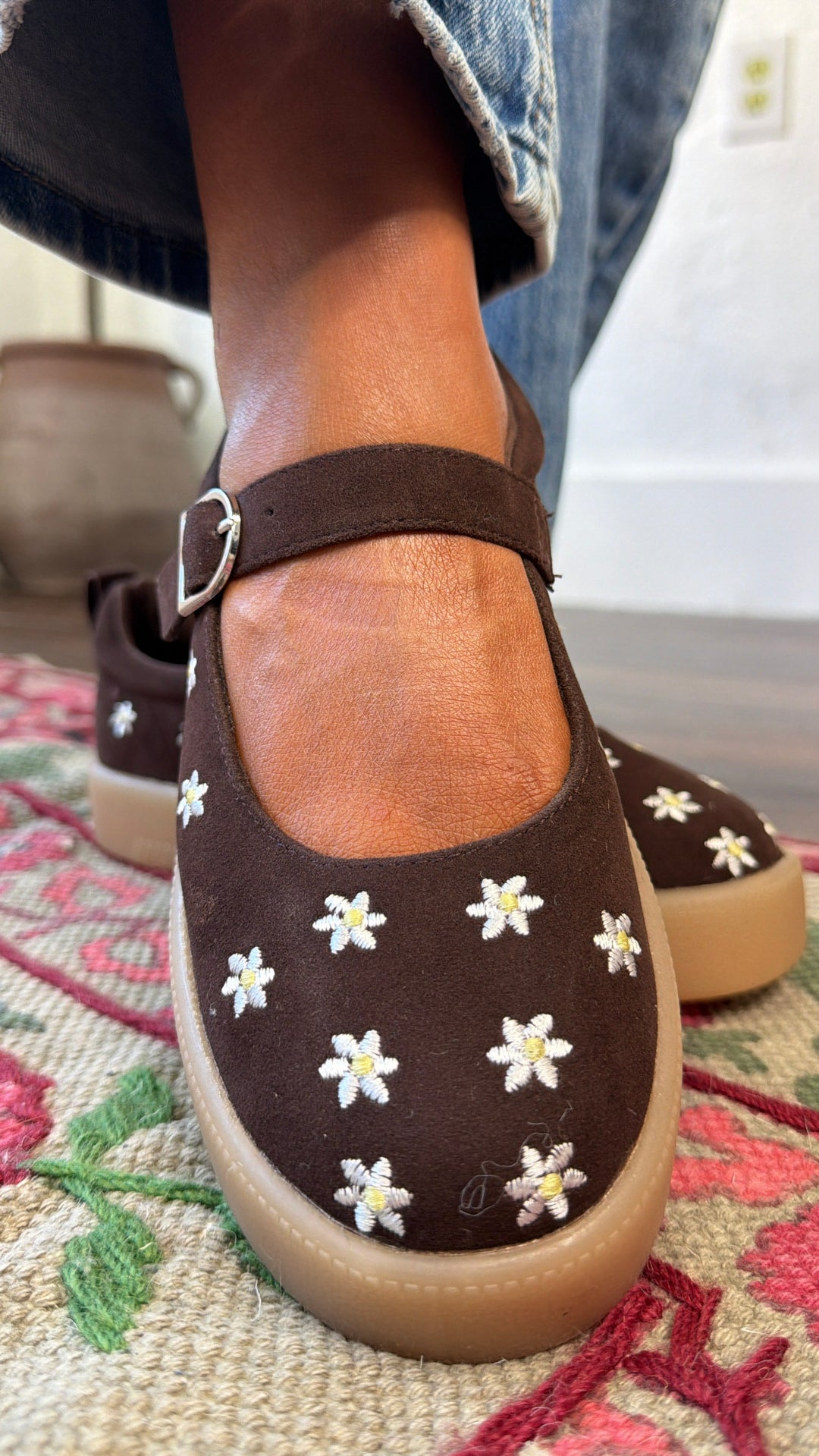 Daisy Jo Mary Jane Sneakers, Espresso