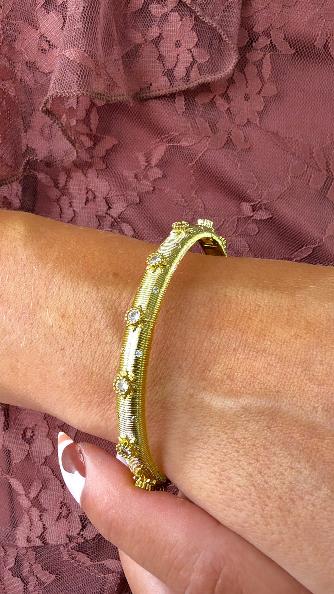 Treasure Jewels: Sol Starburst Bangle Crystal