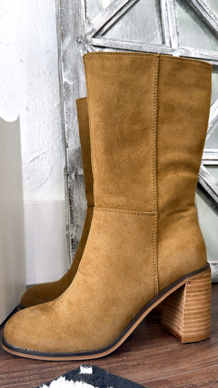 Aramra Heeled Boot, Tan