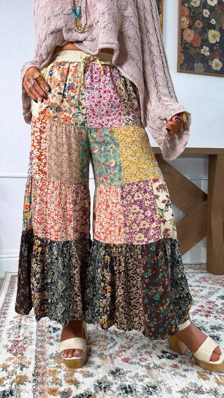 Rosey Willow Tiered Pant, Multi