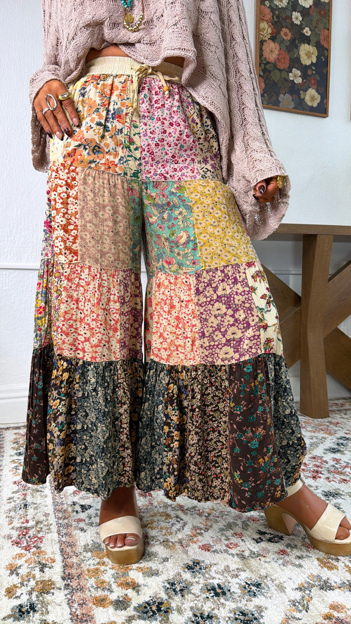 Rosey Willow Tiered Pant, Multi