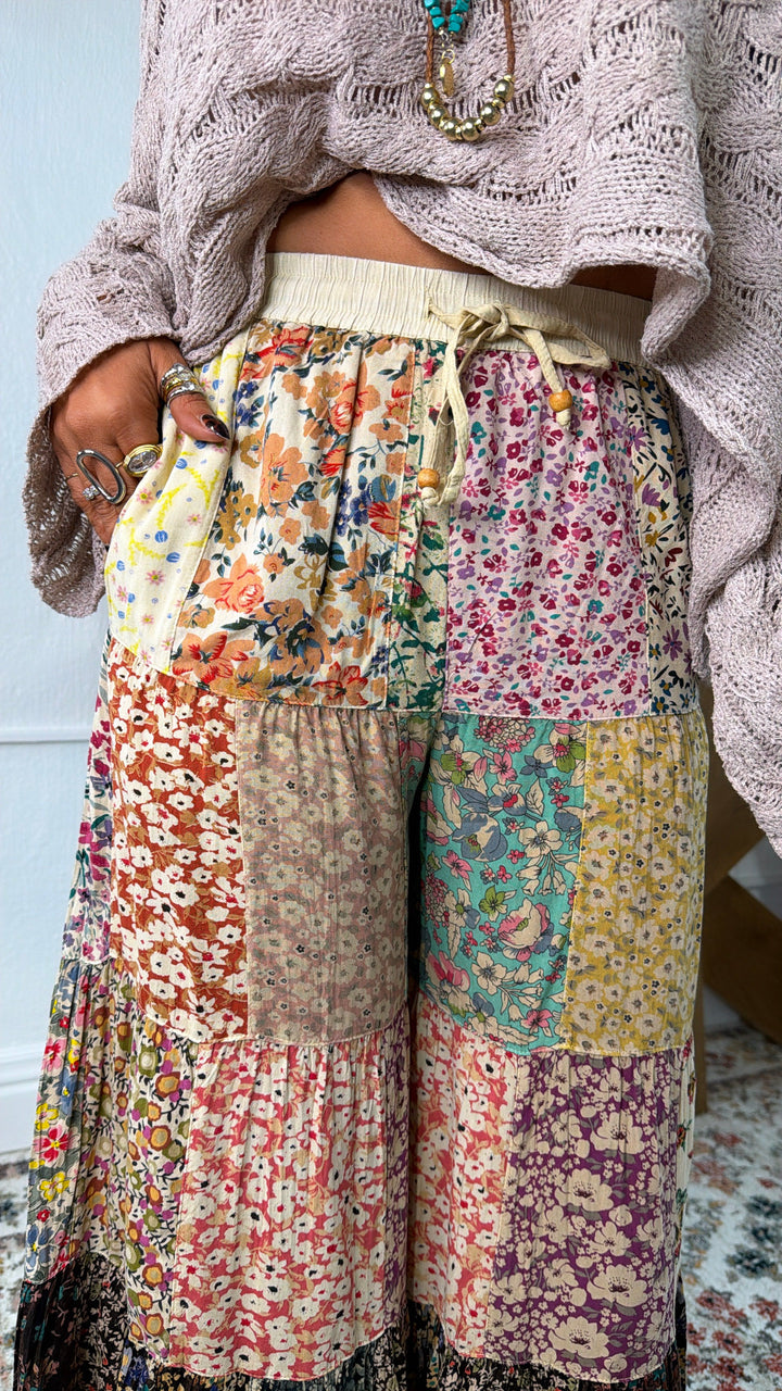 Rosey Willow Tiered Pant, Multi