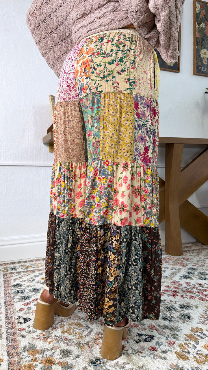 Rosey Willow Tiered Pant, Multi