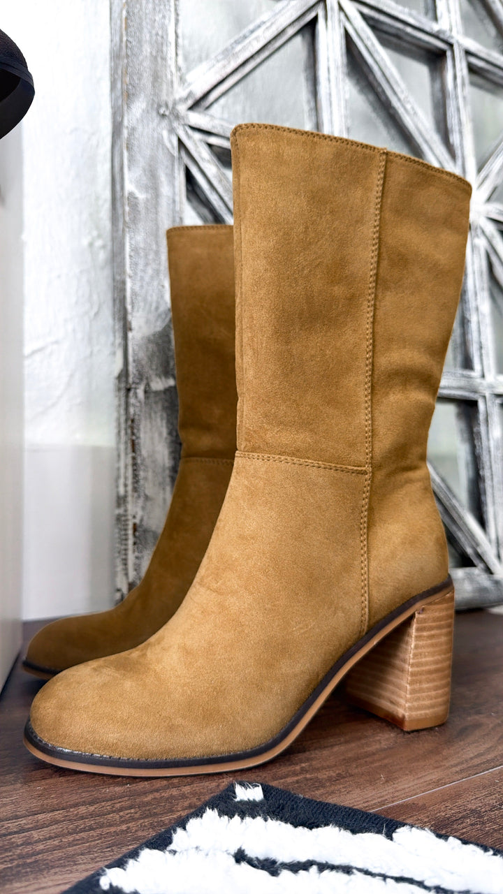 Aramra Heeled Boot, Tan