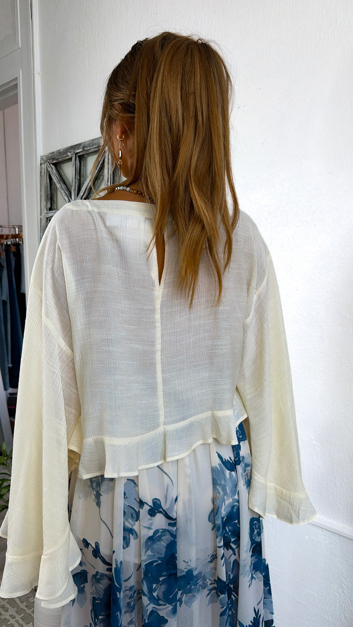 BY TOGETHER: Westwind Knit Top, Cream