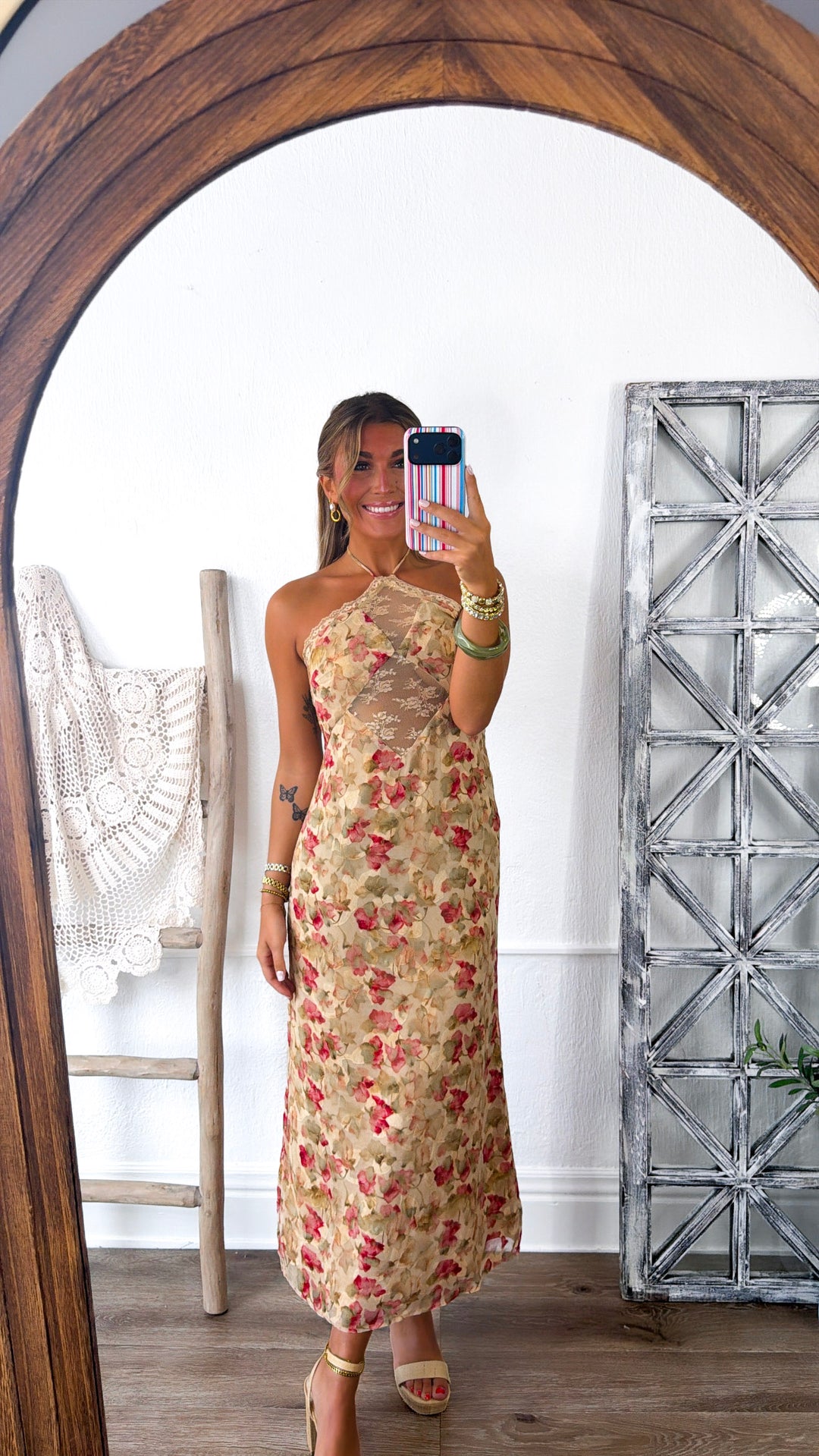 The Floral Dress, Antique Rose