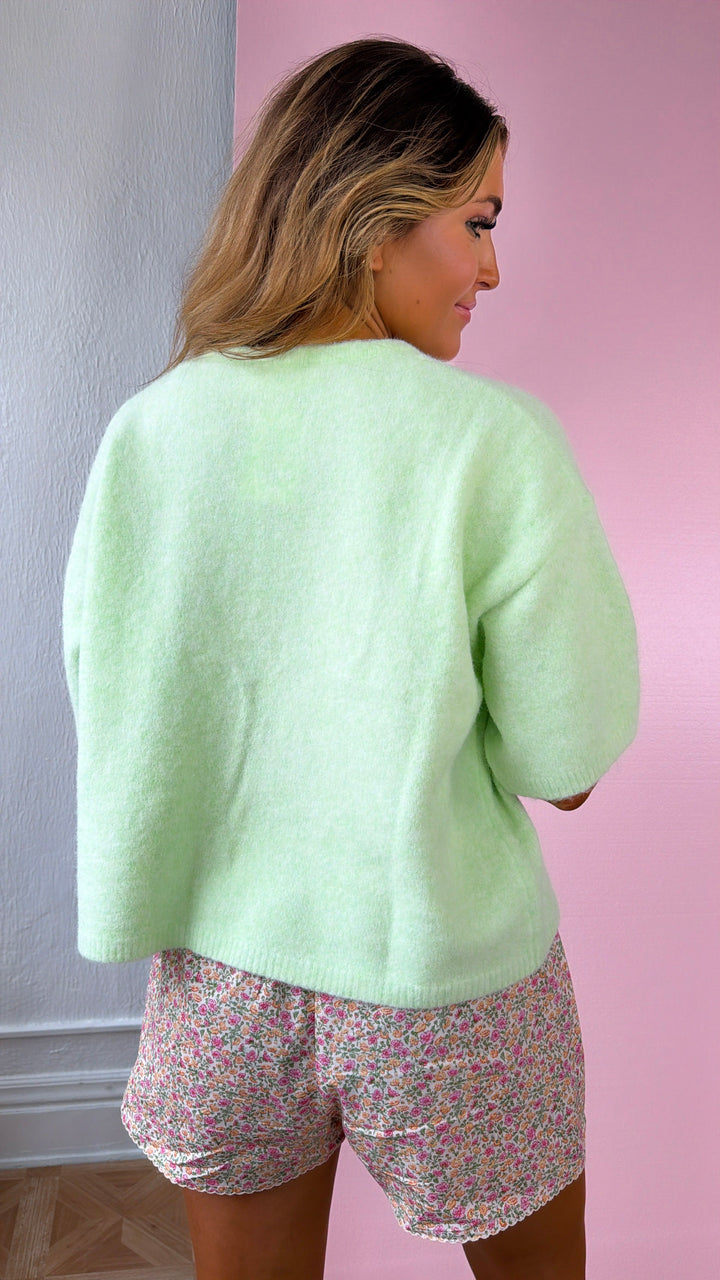 Lilac Skies Knit Sweater, Mint